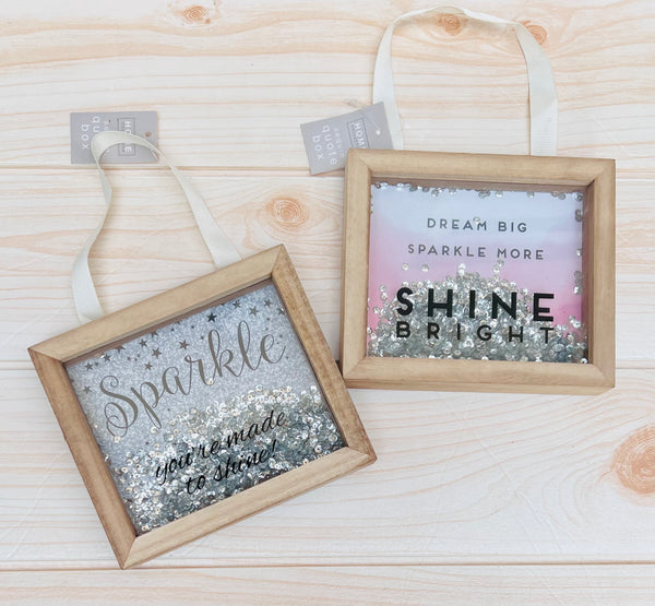 Glitter Shadow Boxes