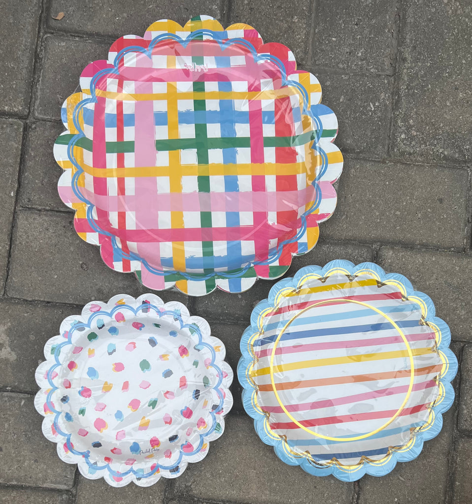 Paper plates.