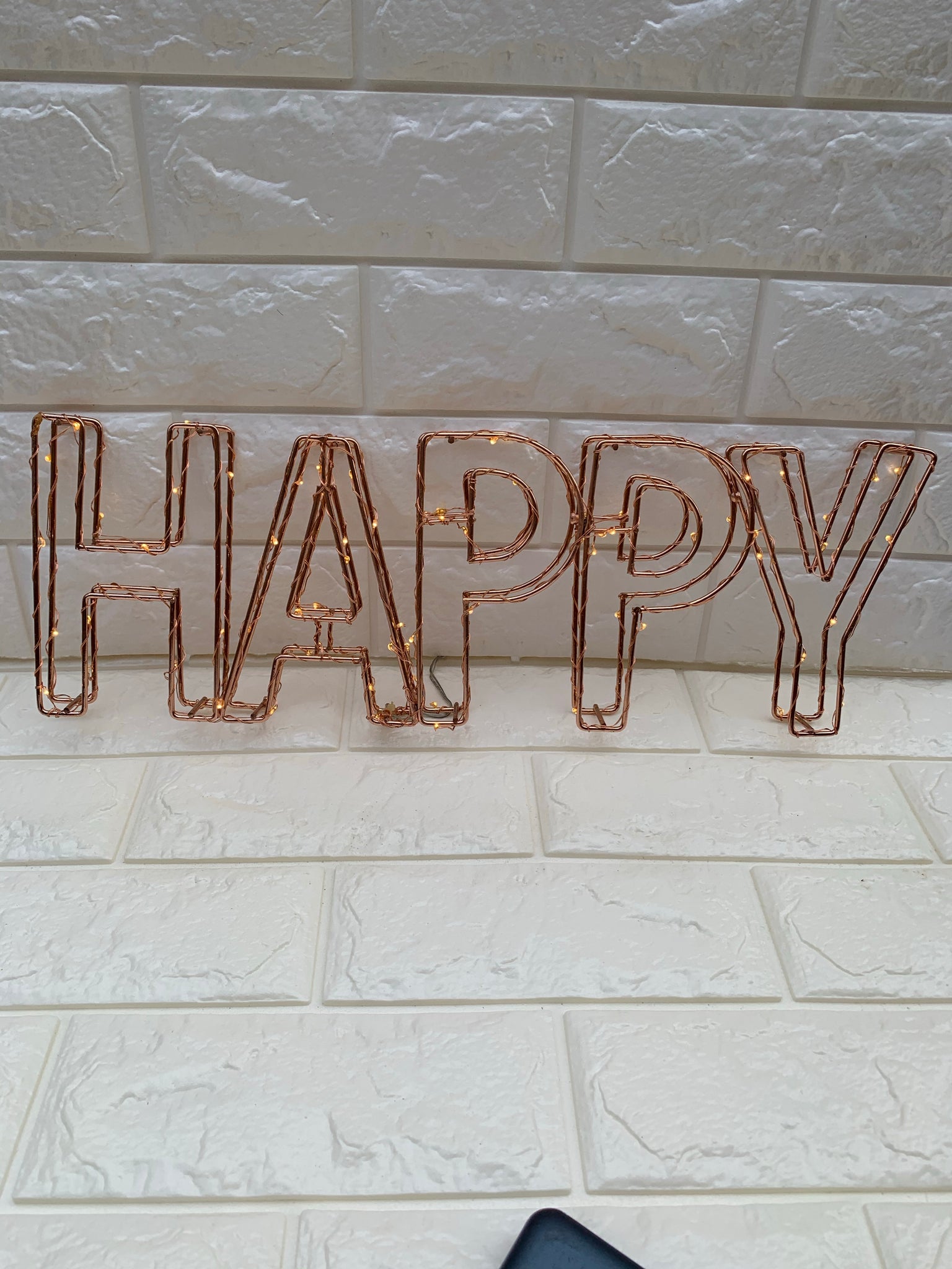 Rose Gold LED words – Partylocks