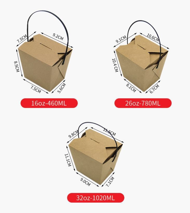 Chinese Boxe Sizes Chinese Noodle boxes – Partylocks