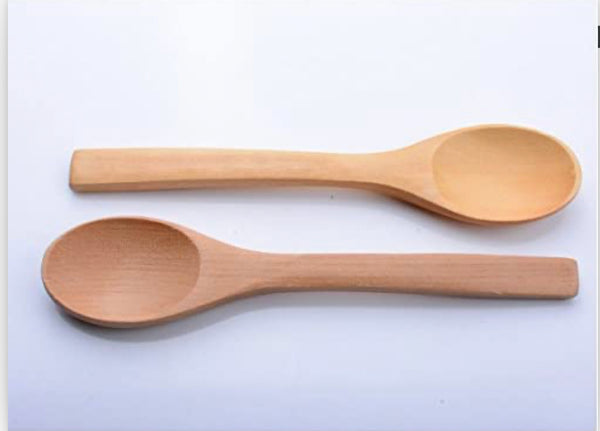 7” wooden spoon.