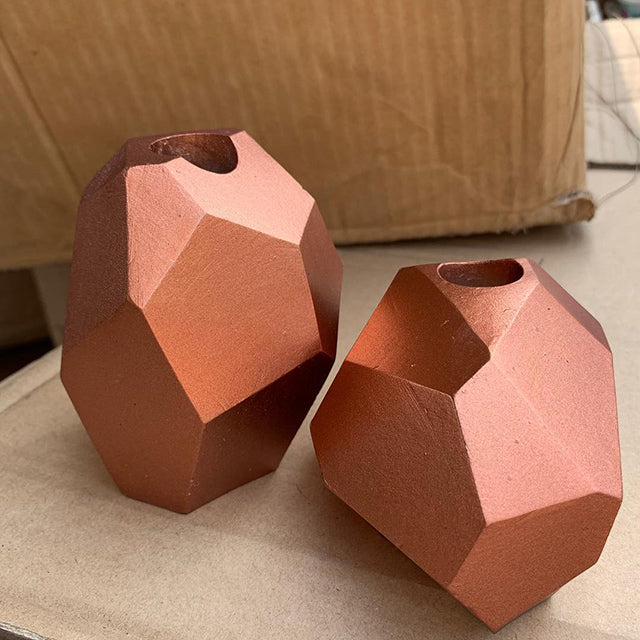Rose pink Rock candle stands