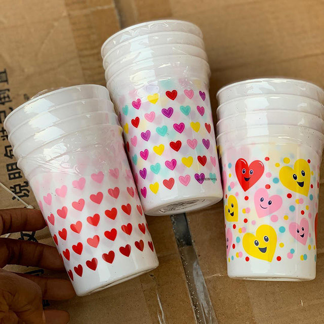 Heart design cups